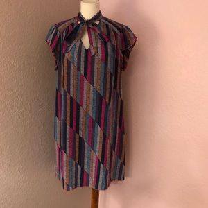 Flawless Vtg Fall-hue Shift with Pussycat bow M